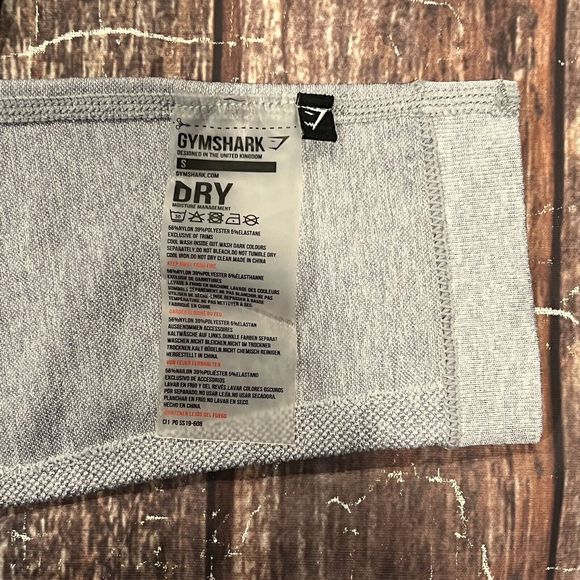 Gymshark Women Light Gray Flex High Waist Compression Leggings Spellout Sz Small - Picture 8 of 15